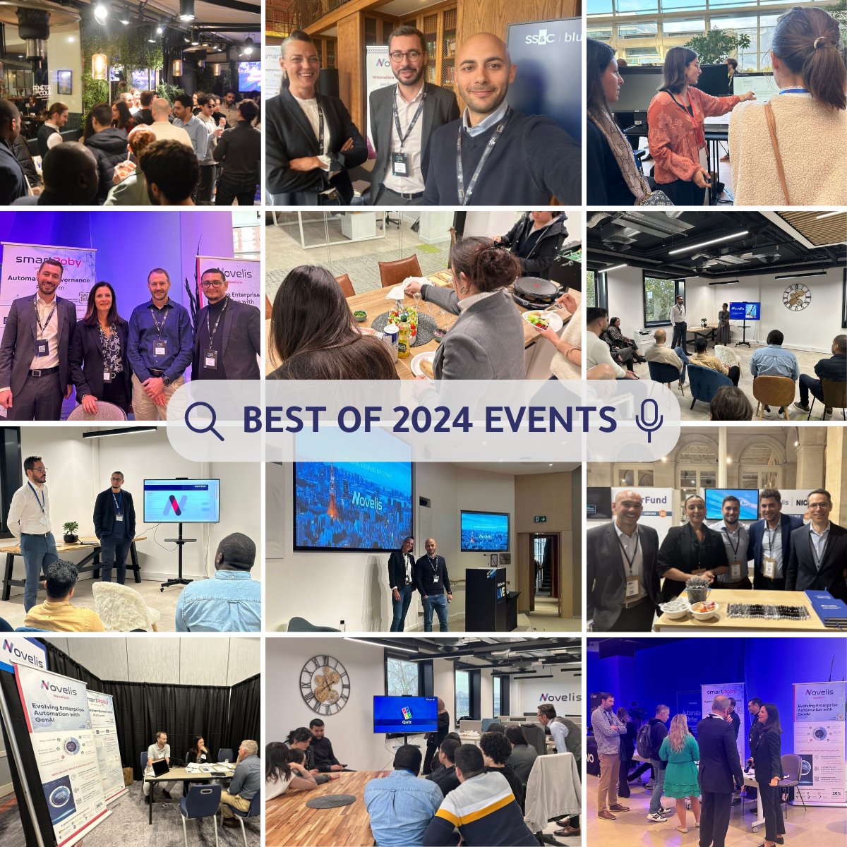 2024 Highlights🌟
This year, we proudly sponsored and participated in major events worldwide, sharing insights on #AI, #Automation &amp; #ProcessIntelligence.

A big thank you to our partners and clients for joining us on this journey!

📅 Explore our events: novelis.io/events/