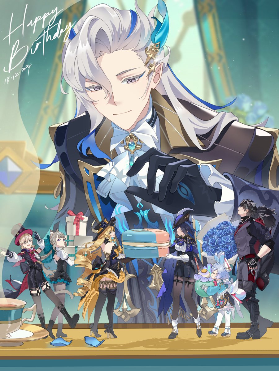 Happy Birthday Neuvillette 🩵💙
#原神 #Genshin #ヌヴィレット #ヌヴィレット生誕祭2024 #Neuvillette #イラスト