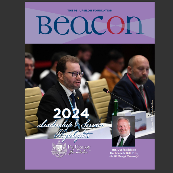 Psi_Upsilon's tweet photo. The Fall issue of The Beacon highlights the Psi Upsilon Foundation's grant, scholarship, and fellowship programs, featuring our 2024-2025 Social Impact Fellows and inspiring stories from dedicated alumni. Check it out: https://t.co/sOpZ8GiQW7 https://t.co/eDrzUxoZKV