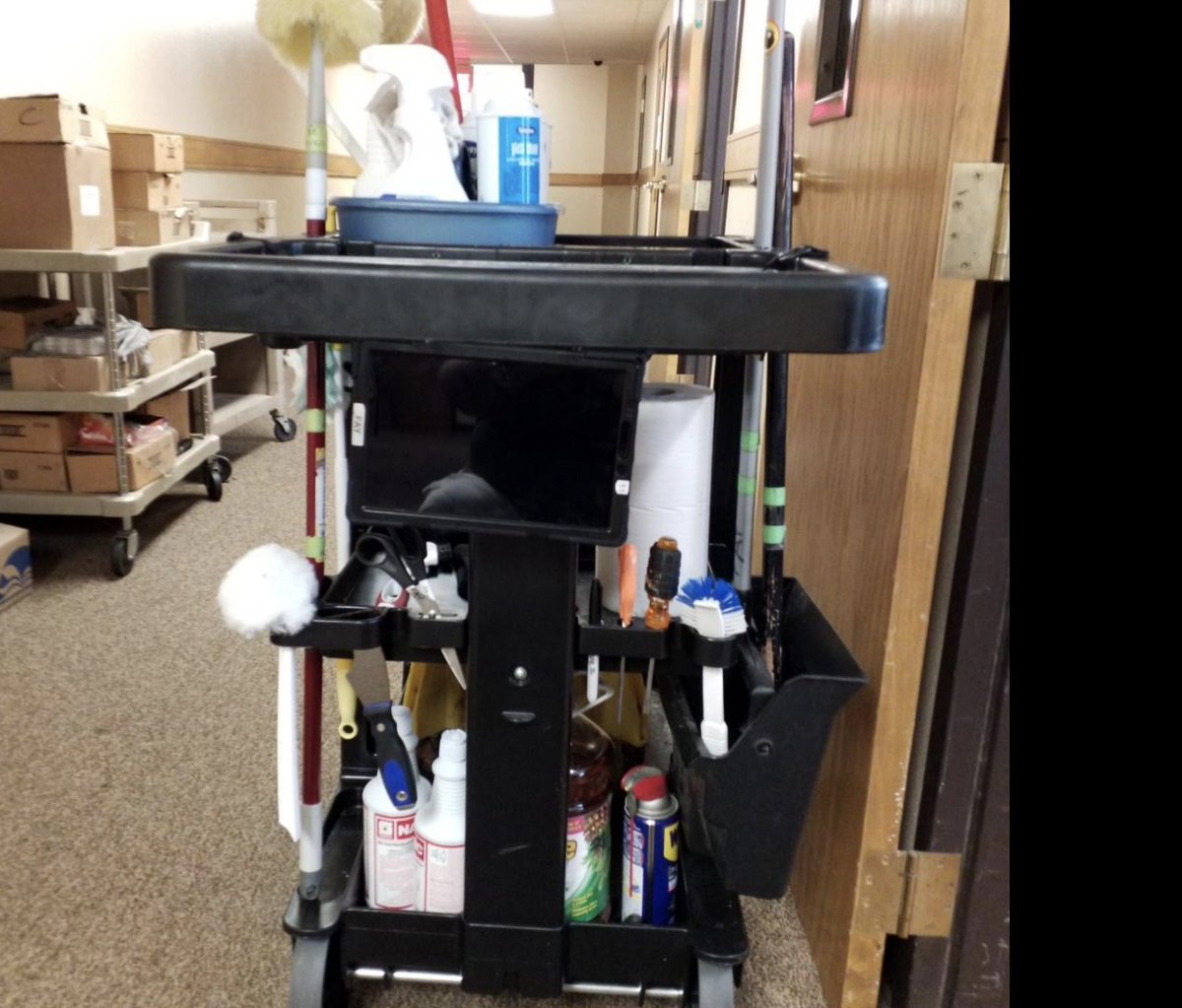 Facility managers know the value of the right tools. A stocked maintenance cart and eSPACE on a tablet can transform an unpredictable day into one of seamless coordination.

Show us what your day looks like—snap a photo and share it with us in the comments!
