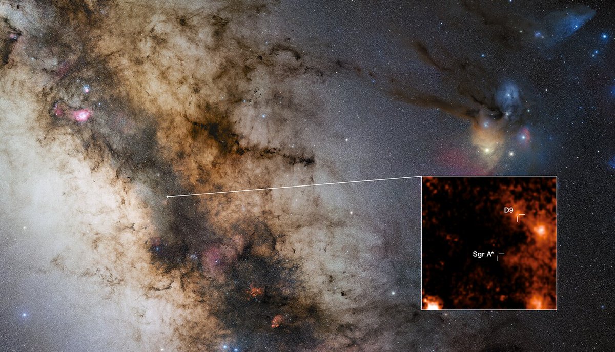After all, black holes are not as destructive as we thought! 😮

Using ESO’s #VLT, astronomers have discovered, for the first time ever, a binary star close to our galaxy's supermassive #BlackHole. 

Read more ➡️ eso.org/public/news/es…

📷 ESO/F. Peißker et al., S. Guisard