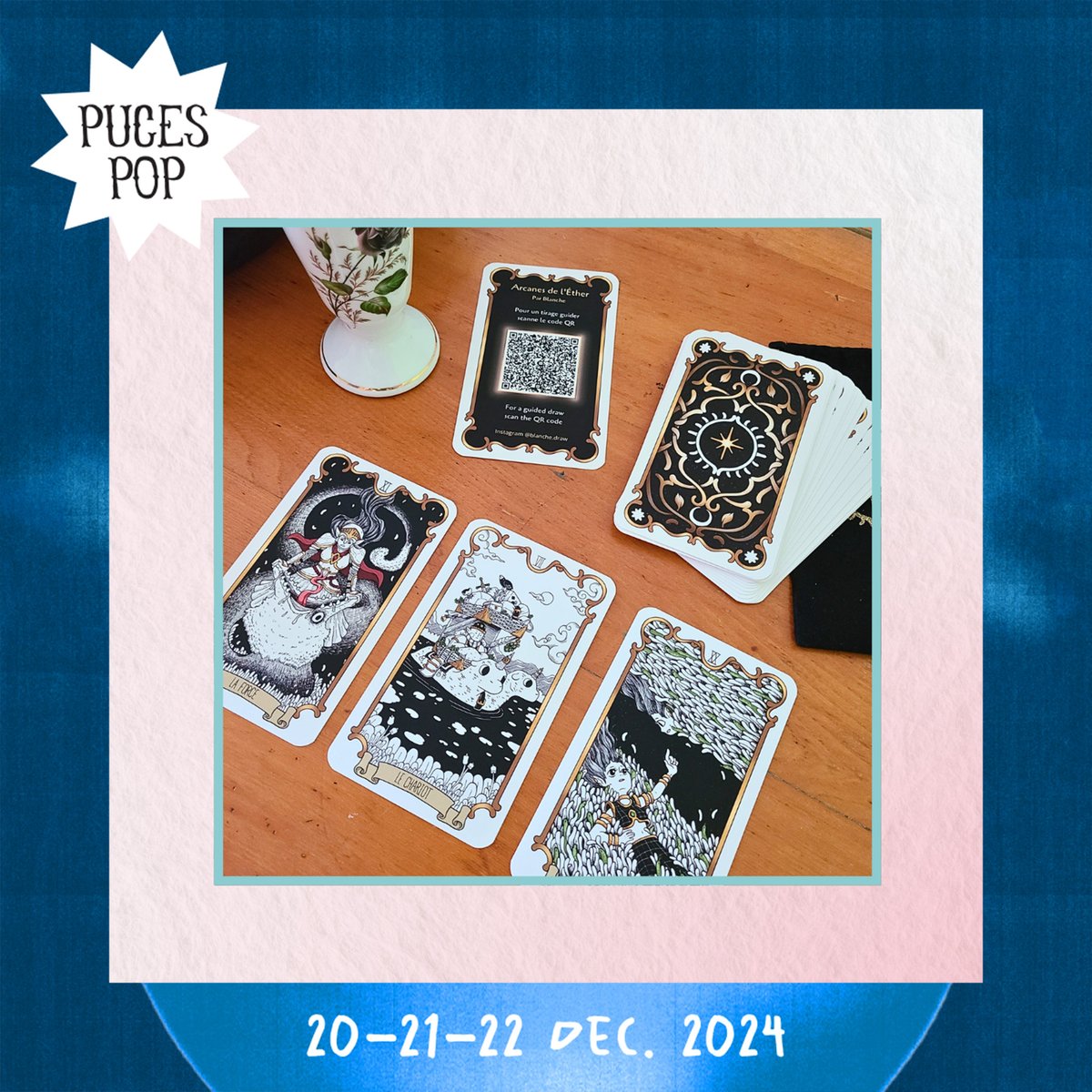 pucespopmtl's tweet photo. ❄️ Puces POP – Winter edition – Vol. 2 - 20-21-22 déc. 2024 ❄️

Découvrez quelques-uns de nos artisans d'impressions pour cette dernière édition hivernale de Puces POP de l'année ! Vous trouverez toutes les informations sur les artisans via le site de POP Montréal. ✐ https://t.co/h52XvBPu0w