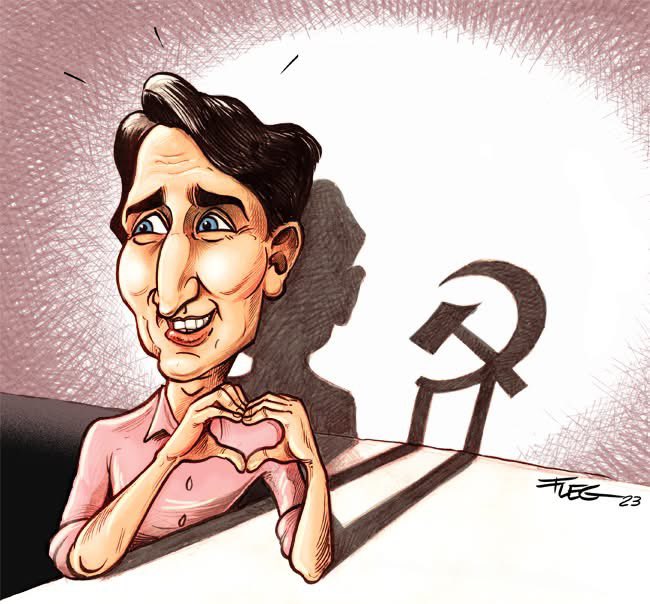 flegcartoon's tweet photo. Archive 2023 #Trudeau #Communist https://t.co/GyHeLNv973