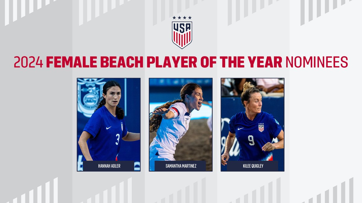 ussoccer's tweet photo. Their year. Their moment. 🌟

Vote now for the 2024 U.S. Soccer Extended National Teams Player of the Year! » https://t.co/Mau57PYKCn https://t.co/rk70M8l9rD