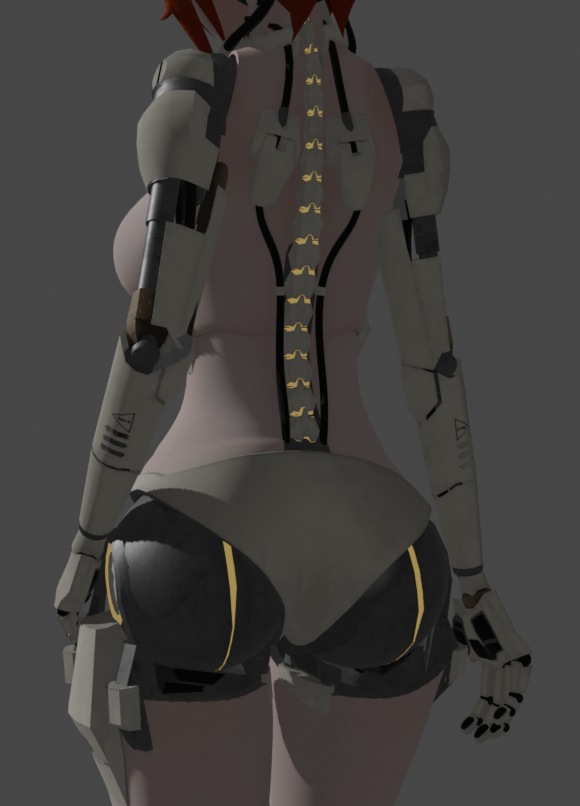 bee_tis's tweet photo. i think thats the texture complete cos i am very happy with this
next the facial blendshapes
additionally for people who read this please comment what price you think i should sell this avatar for
#b3d #vtuber #vrchat #mecha #robotgirl https://t.co/h285qXknp6