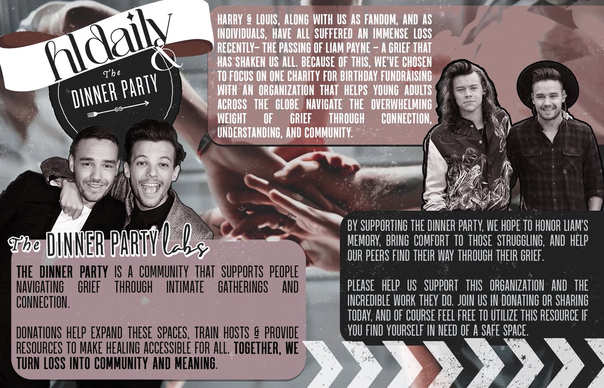 UpdateHLD's tweet image. Each year in celebration of Louis and Harry’s birthdays, we choose a cause that we believe will resonate with them and the fandom, to support through donations.
This year, we have decided to do things differently. Instead of separate fundraisers, we’re coming together for a…