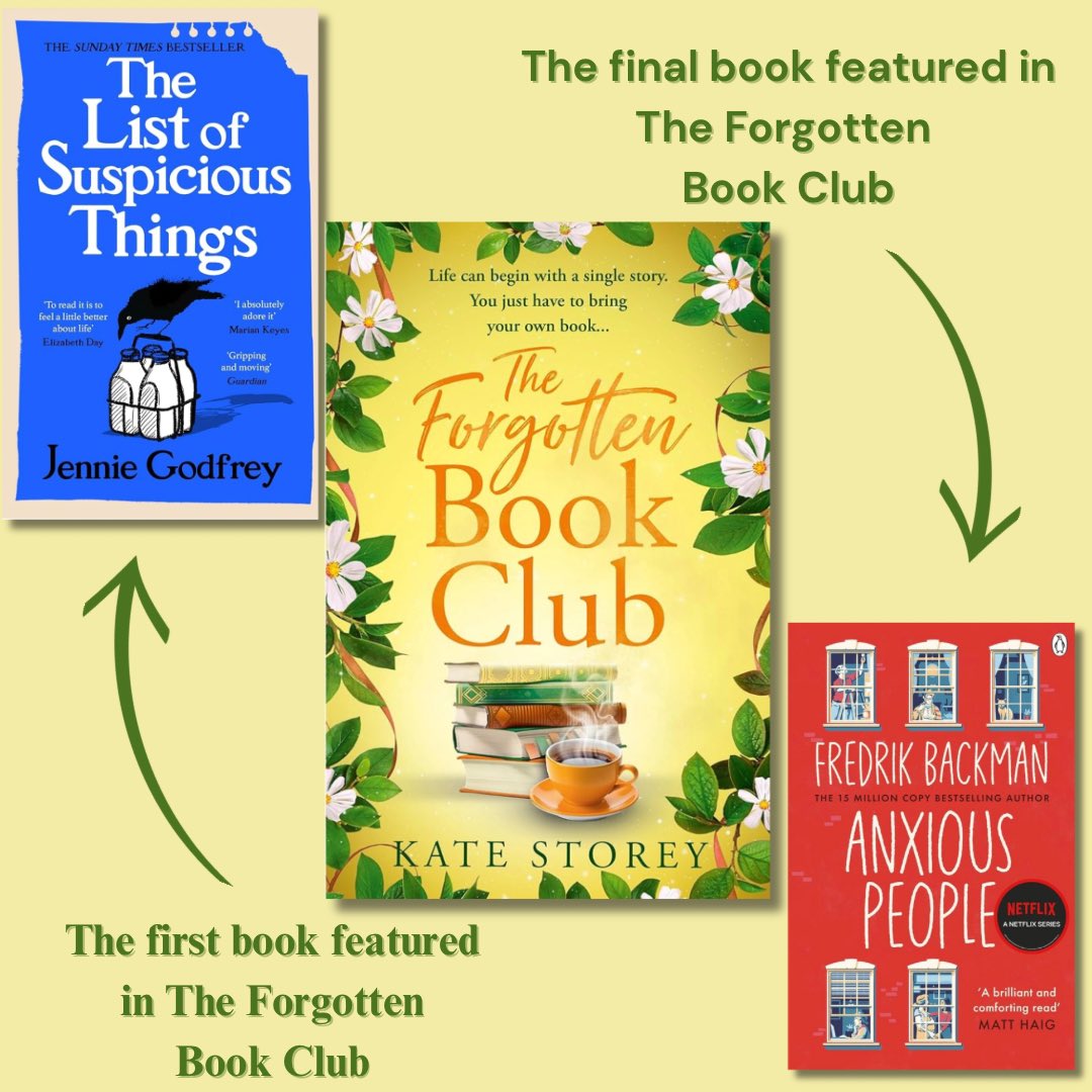 One of the best &amp; worst parts of writing a book about books is choosing which novels to feature. It’s so hard to pick! 
I adored these by <a href="/jennieg_author/">Jennie Godfrey (updates only)</a> &amp; <a href="/Backmanland/">Fredrik Backman</a> &amp; they bookend the plot beautifully.
#TheForgottenBookClub 

amzn.eu/d/1HzupCh