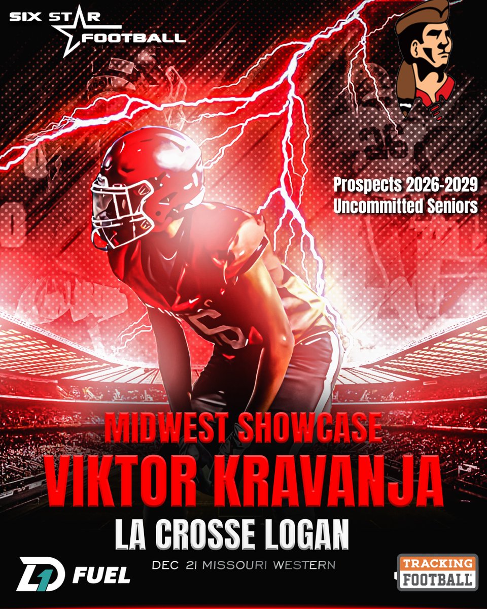 Six Star Football | PLUS+ (@sixstarfootball) on Twitter photo MIDWEST SHOWCASE PREVIEW | Viktor Kravanja
5’8, 147 | WR | 2028 | La Crosse Logan (WI) | <a href="/viktorkravanja/">Viktorkravanja</a>
☑️Excited to announce rising prospect Viktor Kravanja will be attending the Midwest Showcase!
📆Dec 21
📍Missouri Western
REGISTER/INFO ➡️sixstarfootball.com/six-star-footb… MIDWEST SHOWCASE PREVIEW | Viktor Kravanja
5’8, 147 | WR | 2028 | La Crosse Logan (WI) | <a href="/viktorkravanja/">Viktorkravanja</a>
☑️Excited to announce rising prospect Viktor Kravanja will be attending the Midwest Showcase!
📆Dec 21
📍Missouri Western
REGISTER/INFO ➡️sixstarfootball.com/six-star-footb…
