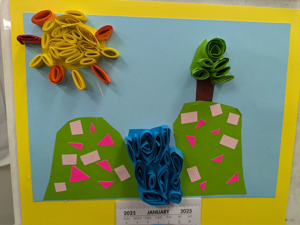 EastfieldPSHull's tweet photo. #eps4AB enjoyed making their calendars using the coiling techniques they have learnt in art this term. #epsart https://t.co/sbJT8WWzf5