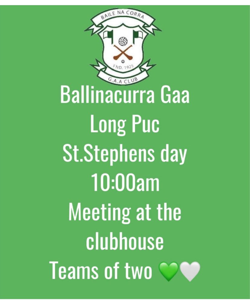 BAILE NA CORRA GAA (@ballinacurra1) on Twitter photo 
