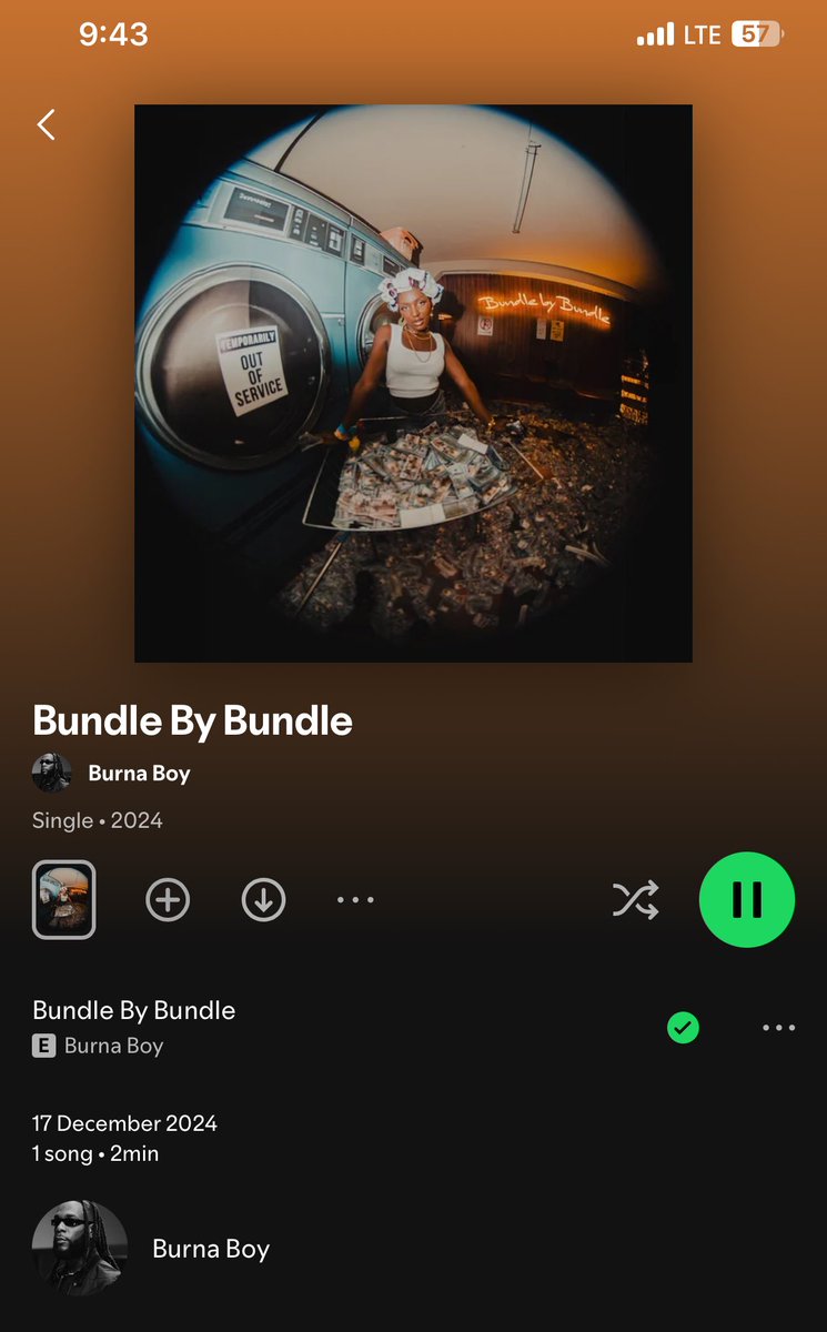 DikeDarion's tweet image. Burna Boy&apos;s &apos;Bundle Bundle&apos; is the ultimate flex anthem! 💰💰💰 Who&apos;s ready to turn up? #BurnaBoy #BundleBundle #NewMusicFriday&quot;