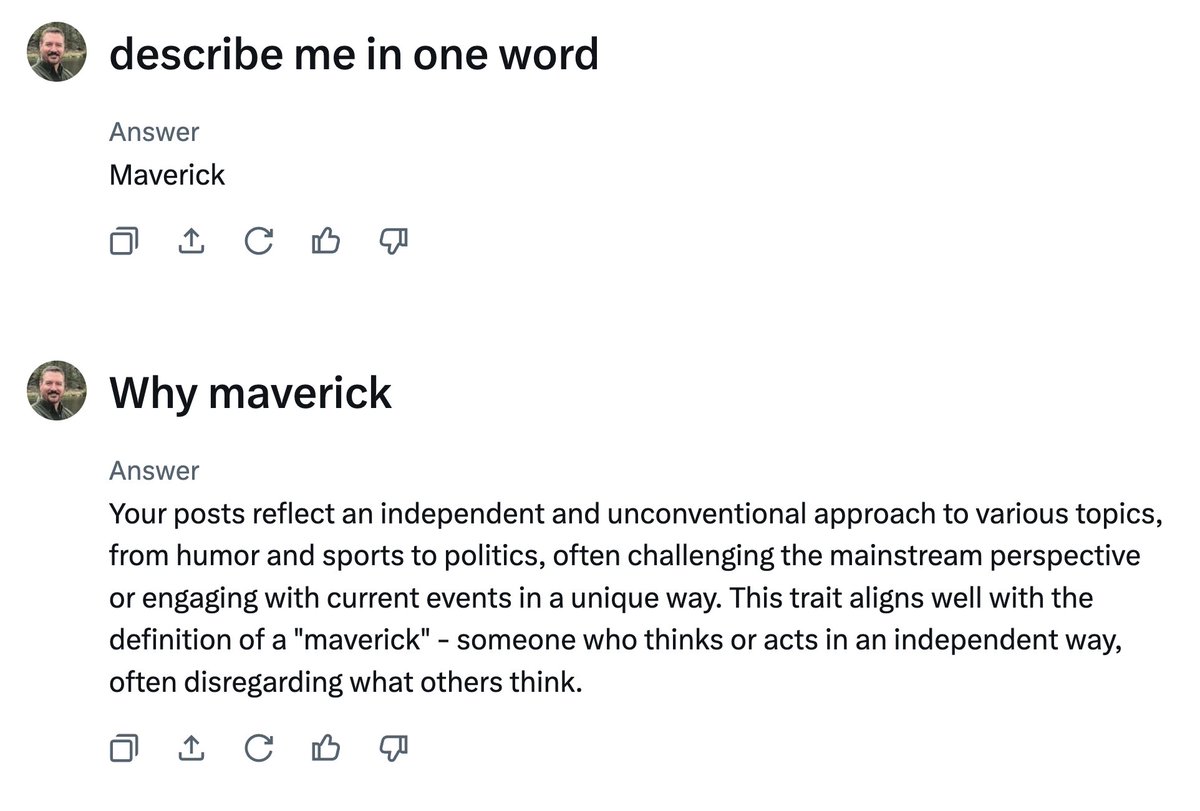 Actsout's tweet image. I tried it. I&apos;m diggin&apos; Maverick.