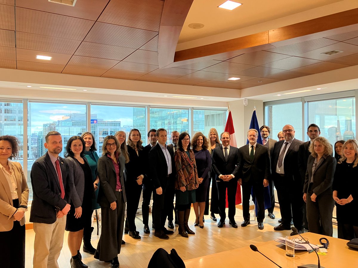 Many thanks <a href="/SteveVerheul/">Steve Verheul</a> for joining the EU’s Economic Counsellors meeting for a thought-provoking discussion about Canada’s trade relations with the US, the EU and beyond. Cooperation for supporting the rules-based international order remains essential. @EU_Trade @EUinCada