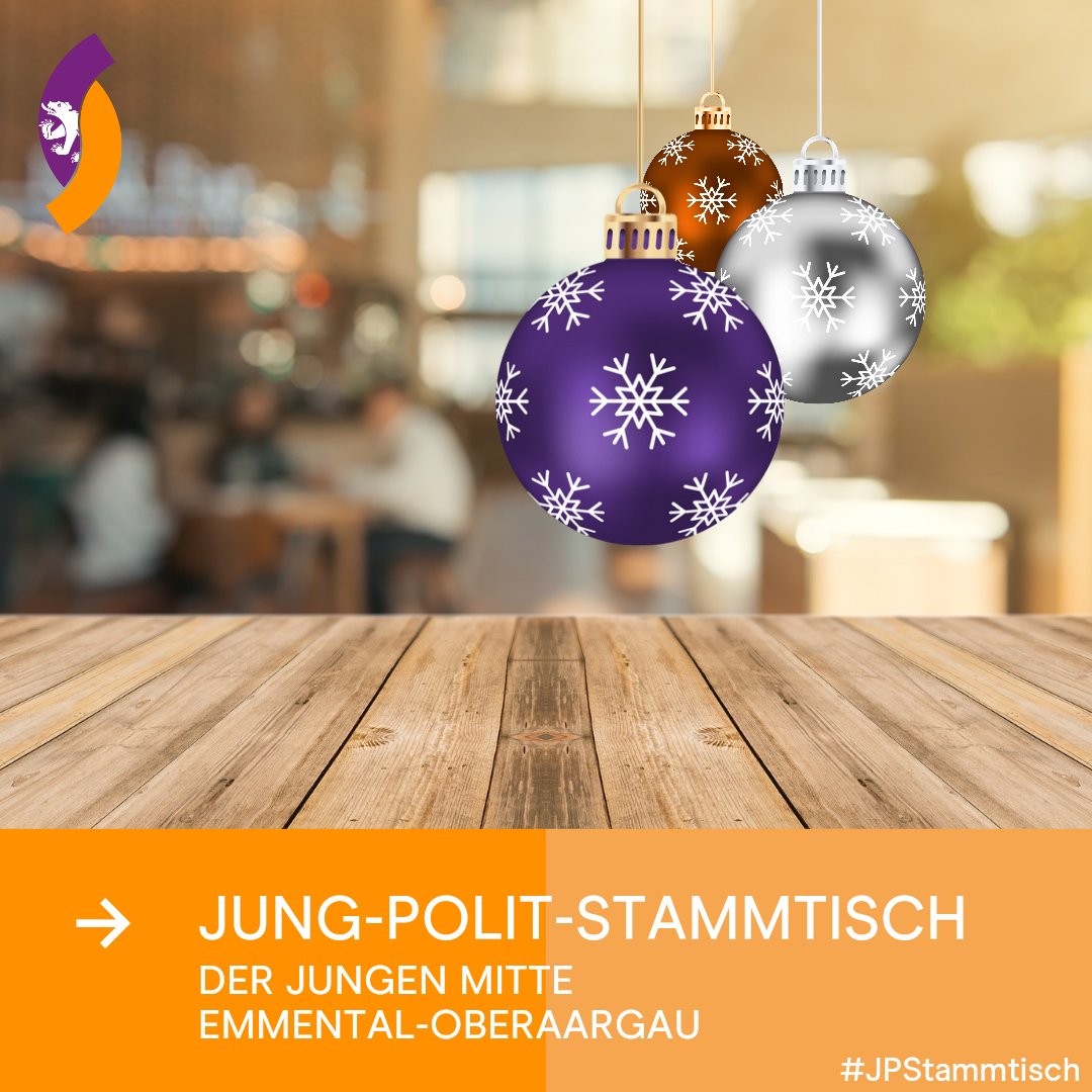 Diesen Donnerstag (19.12.) treffen wir uns wieder zu unserem diesjährigen Weihnachtsstammtisch. Wie gewohnt im Roots - Bar l Cafe l Lounge in Langnau i.E. ab 19:30 Uhr. Chum verby! 🎅 #JPStammtisch