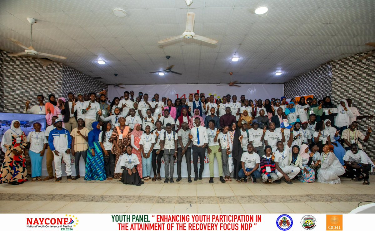 GambiaNYC's tweet photo. 📸 Highlights from the NAYCONF 2024 Opening Ceremony! 🎉

A vibrant start filled with inspiring speeches, cultural displays, and the energy of Gambian youth united for a brighter future. 🌍✨

Stay tuned for more updates throughout the week!

@MOYSTheGambia 
#NAYCONF2024 https://t.co/1t8XnNcgm5
