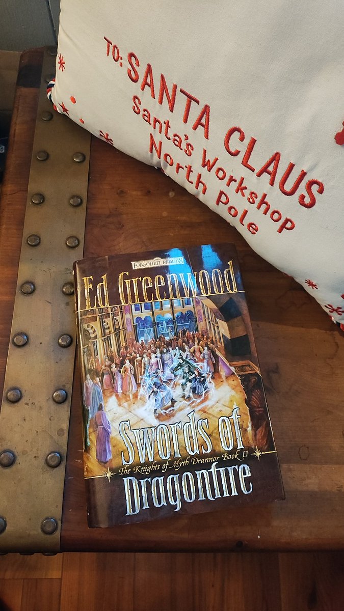 To our favorite "dirty Santa" <a href="/TheEdVerse/">Ed Greenwood</a> : I've finished book 2 in the Knights of Myth Drannor series &amp; must say I've enjoyed it thoroughly. The breakneck pace of the later half of the story really pulled me along, waiting to see how it all came crashing together by the end.