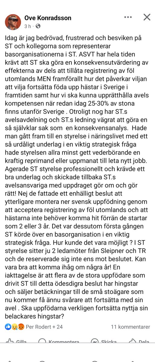 Oskar Svanberg (@oskarsvanberg) on Twitter photo Man föder upp hÀstar precis som man föder upp köttdjur utomlands, det Àr inte samma villkor som i Sverige.
JĂ€vligt mĂ€rkligt att man kan föda upp en hĂ€st i đ«đ· , slakta den i đžđȘ och dĂ„ kan det stĂ„ đžđȘ kött pĂ„ paketet, nu killgissar jag, men det fĂ„r man inte med grisar, lr? Man föder upp hĂ€star precis som man föder upp köttdjur utomlands, det Ă€r inte samma villkor som i Sverige.
JĂ€vligt mĂ€rkligt att man kan föda upp en hĂ€st i đ«đ· , slakta den i đžđȘ och dĂ„ kan det stĂ„ đžđȘ kött pĂ„ paketet, nu killgissar jag, men det fĂ„r man inte med grisar, lr?
