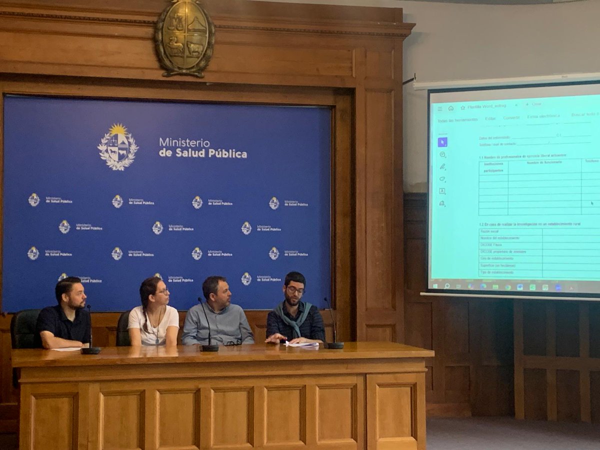 MSPUruguay's tweet photo. La segunda cohorte con enfoque "Una sola salud" del Programa de Entrenamiento en Epidemiología de Campo (FETP) tuvo su cierre el pasado viernes.
Abrió el evento la directora general de la salud, Adriana Alfonso, los grupos presentaron su trabajo final y se entregaron certificados https://t.co/uGkRQqZV8e