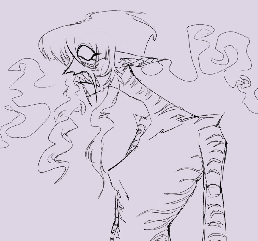 juniperPolkadot's tweet photo. Distressed and bald Zulu #oc #arttwt #monsteroftheweek #CleanupCrew https://t.co/S1uRPvWPjF