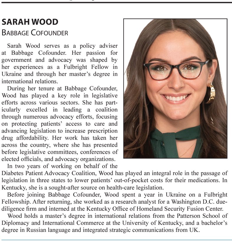 Babbage_Co's tweet photo. BabCo is proud to recognize @jl_babbage, @RebeccaHartso + @sarah_mariee23 for their inclusion in the KY Gazette’s 2024 Notable Women in KY Politics &amp; Govt.

A well-deserved honor, they’re integral to policy, public funding, and business efforts at the state &amp; national level! https://t.co/2E9cs9bOBK