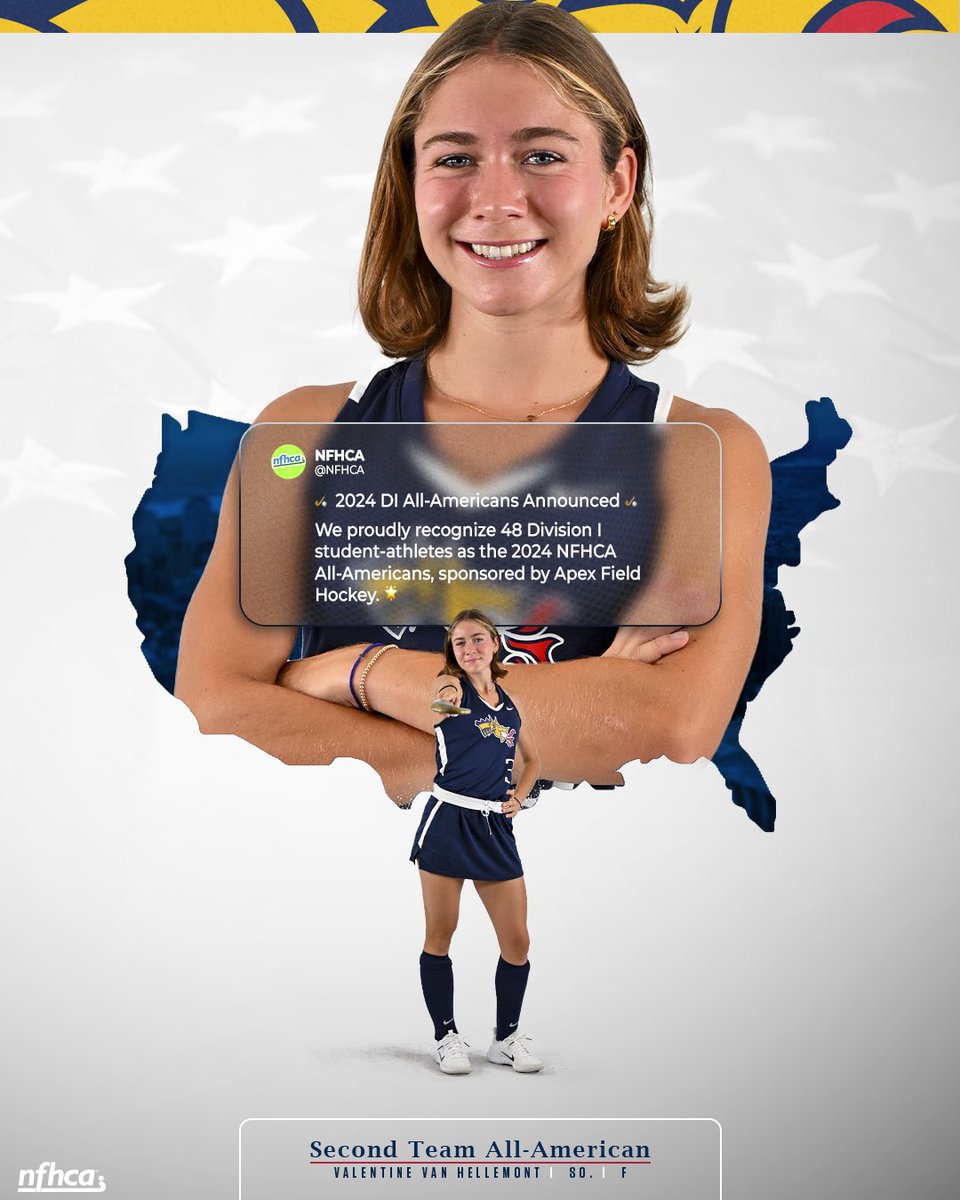 Second Team All-American Valentine Van Hellemont. 🦅🇺🇸🫡

#FearTheDragon 🐉