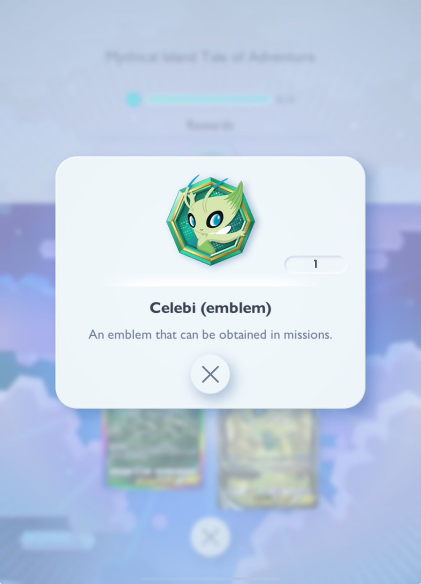 There is a new themed collection mission in Pokémon TCG Pocket that rewards a Celebi emblem