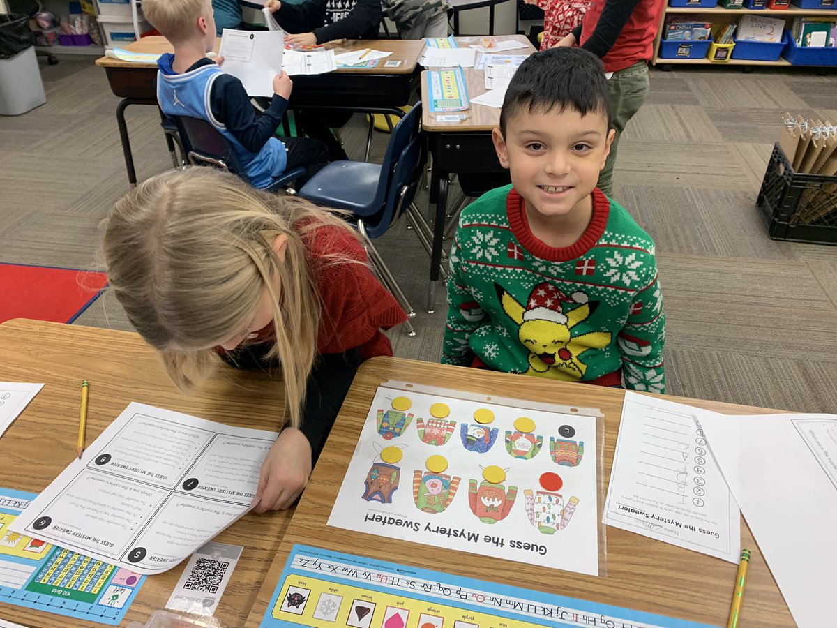 Starcevic1stKES's tweet photo. On the 4th day til break we wore Christmas sweaters 🎄 @KPSD2KES @KPSD2KPS https://t.co/ncY2CFt48d