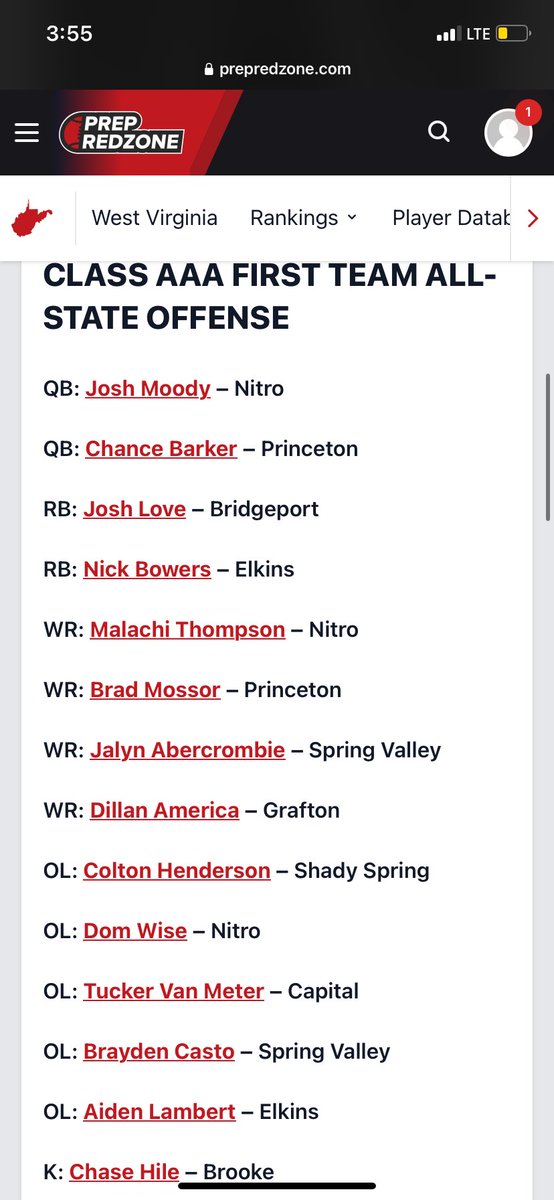 Colton (@coltonh06) on Twitter photo Couldn’t be more blessed to say I’ve made AAA 1st Team All-State (Prep Redzone). Thank you ! <a href="/PrepRedzoneWV/">Prep Redzone West Virginia</a> #AGTG ✝️🙌 Couldn’t be more blessed to say I’ve made AAA 1st Team All-State (Prep Redzone). Thank you ! <a href="/PrepRedzoneWV/">Prep Redzone West Virginia</a> #AGTG ✝️🙌