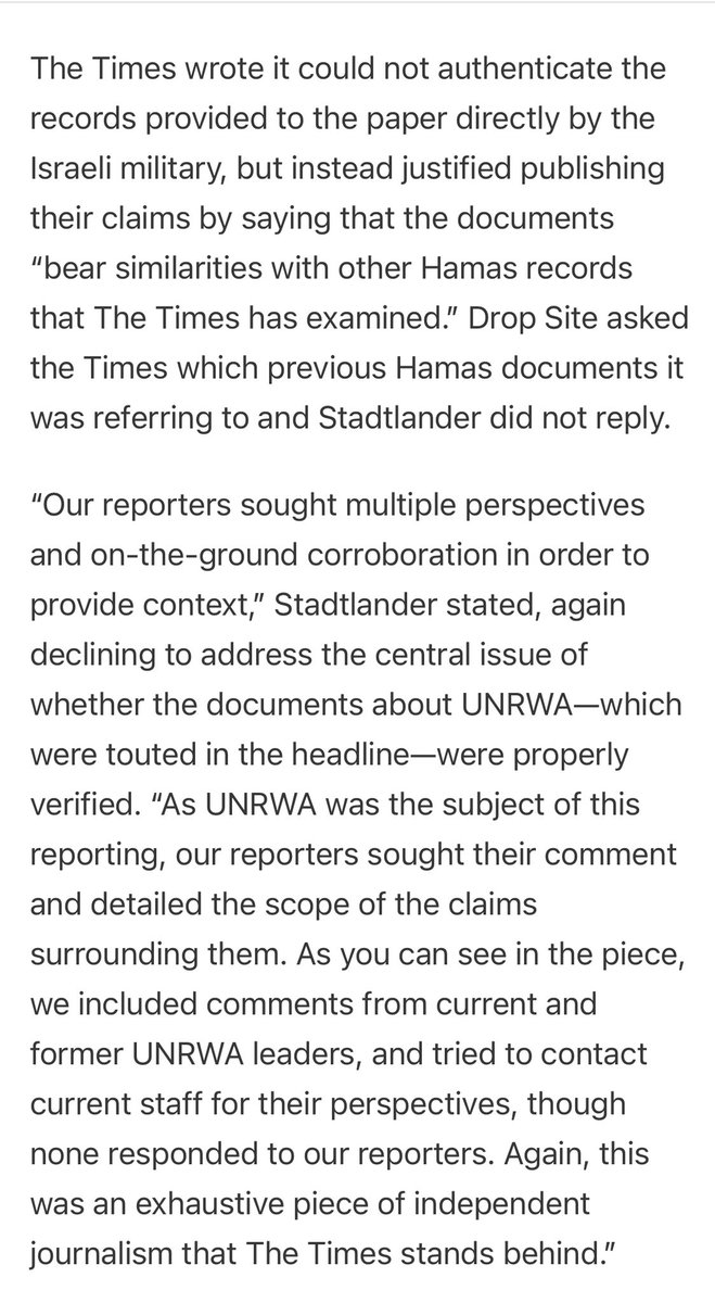 jeremy scahill (@jeremyscahill) on Twitter photo <a href="/sharifkouddous/">Sharif Kouddous شريف عبد القدوس</a> <a href="/DropSiteNews/">Drop Site</a> Last week, the NYT published a major article headlined, “Records Seized by Israel Show Hamas Presence in U.N. Schools.” It was based on Israeli documents that the Times actually admitted it had not authenticated. This weekend Israel attacked two UNRWA schools killing dozens. <a href="/sharifkouddous/">Sharif Kouddous شريف عبد القدوس</a> <a href="/DropSiteNews/">Drop Site</a> Last week, the NYT published a major article headlined, “Records Seized by Israel Show Hamas Presence in U.N. Schools.” It was based on Israeli documents that the Times actually admitted it had not authenticated. This weekend Israel attacked two UNRWA schools killing dozens.