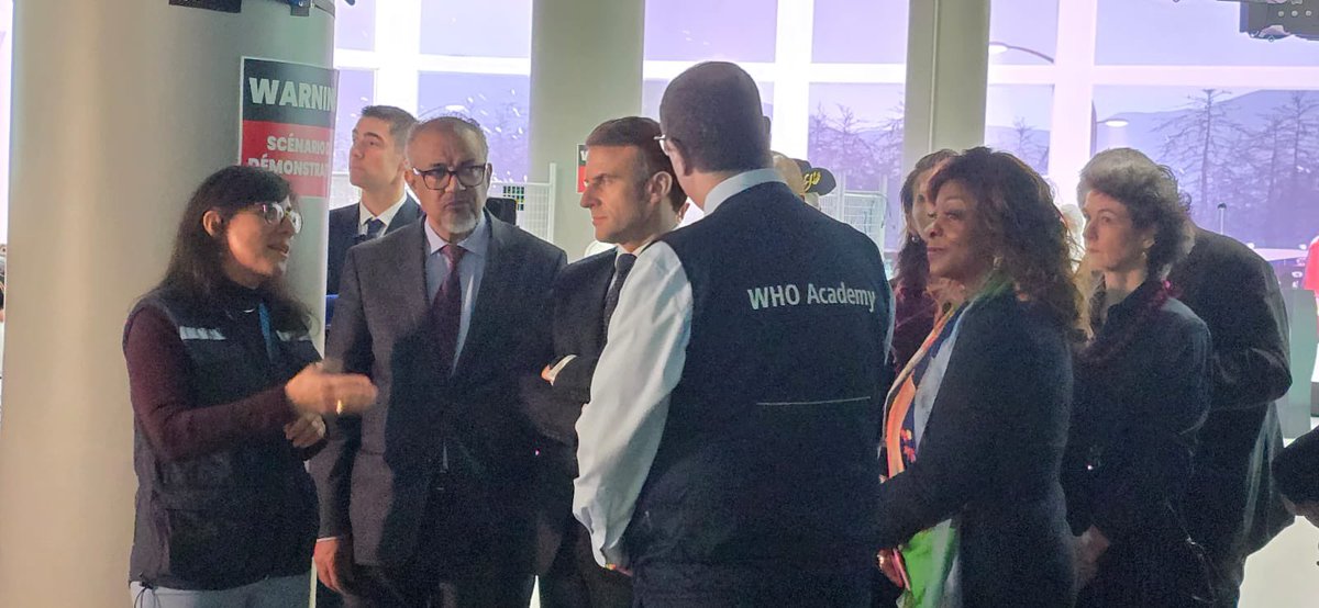 Chungong Stella (@chungongstella) on Twitter photo Lyon, France 🇫🇷
The WHO Academy was launched today with <a href="/DrTedros/">Tedros Adhanom Ghebreyesus</a> <a href="/EmmanuelMacron/">Emmanuel Macron</a> to equip health care workers, policymakers and our workforce with skills & competencies to deliver health for all in epidemics, pandemics and other health emergencies. <a href="/WHO/">World Health Organization (WHO)</a> has rich knowledge and Lyon, France 🇫🇷
The WHO Academy was launched today with <a href="/DrTedros/">Tedros Adhanom Ghebreyesus</a> <a href="/EmmanuelMacron/">Emmanuel Macron</a> to equip health care workers, policymakers and our workforce with skills & competencies to deliver health for all in epidemics, pandemics and other health emergencies. <a href="/WHO/">World Health Organization (WHO)</a> has rich knowledge and