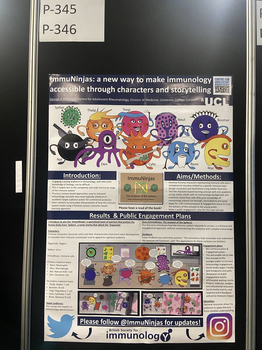 GeorgeARobinson's tweet photo. @britsocimm @VersusArthritis @LUPUSUK @LupusEurope @TheBHF Lots of books have been distributed, including use at local primary schools and delivery around the country by @lonbookproject. There has also been posters, badges, and presentations for @ImmuNinjas which have made public engagement lots of fun! https://t.co/4DFoFLYR0C