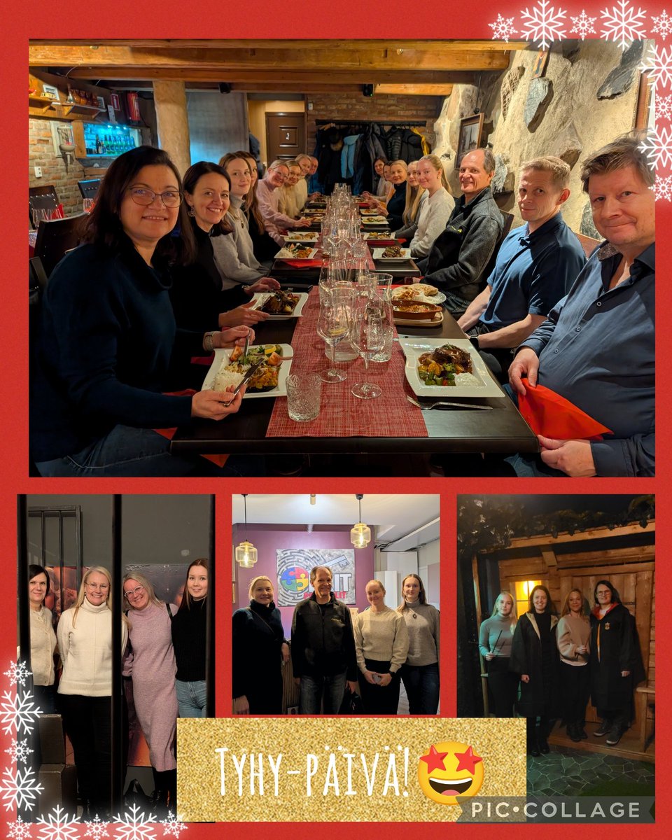 Neurologien Tyhy-päivä <a href="/OYS_sairaala/">Oulun yliopistollinen sairaala</a>!🤩Murhamysteeri, Vankilapako ja Kielletty metsä pakohuoneissa tiukkaa aivotyöskentelyä 🧠 Jälkipuinnit Hagia Sofiassa herkutellen🥰 Olipa hauskaa huippujen työkavereiden kanssa!💎
<a href="/Pohde_fi/">Pohjois-Pohjanmaan hyvinvointialue</a>
<a href="/SuomenNeuro/">Suomen Neurologinen Yhdistys</a>
#Neurologia