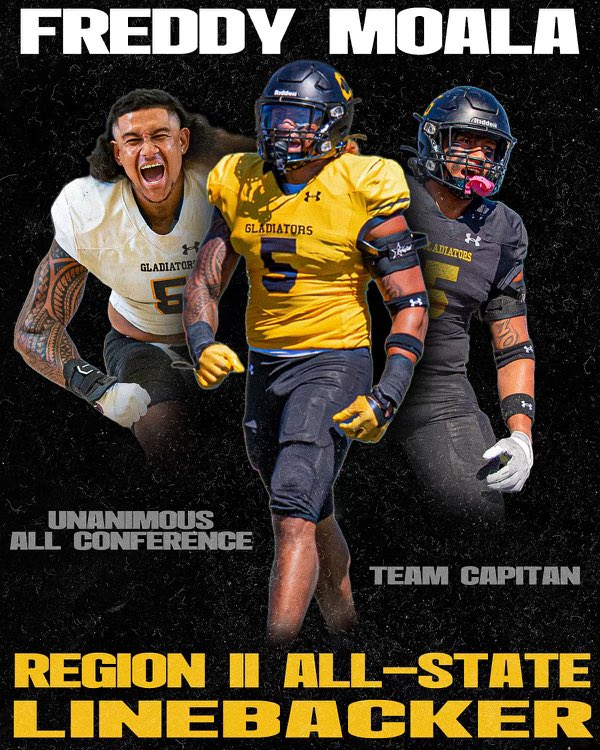 Blessed✝️‼️ Thank You Chabot⚔️‼️ #Glad4Lyfe⚔️  #Glad2BeAGlad⚔️ 
<a href="/ChabotFootball/">Chabot Football</a> <a href="/CoachKPole/">Kalafitoni Pole</a> <a href="/CoachFanene/">Eric Fanene</a> <a href="/CoachDPhillip/">David Phillip</a> <a href="/PangelinaJohn/">CoachPange_5</a> <a href="/jerome_manos/">Jerome Manos</a>