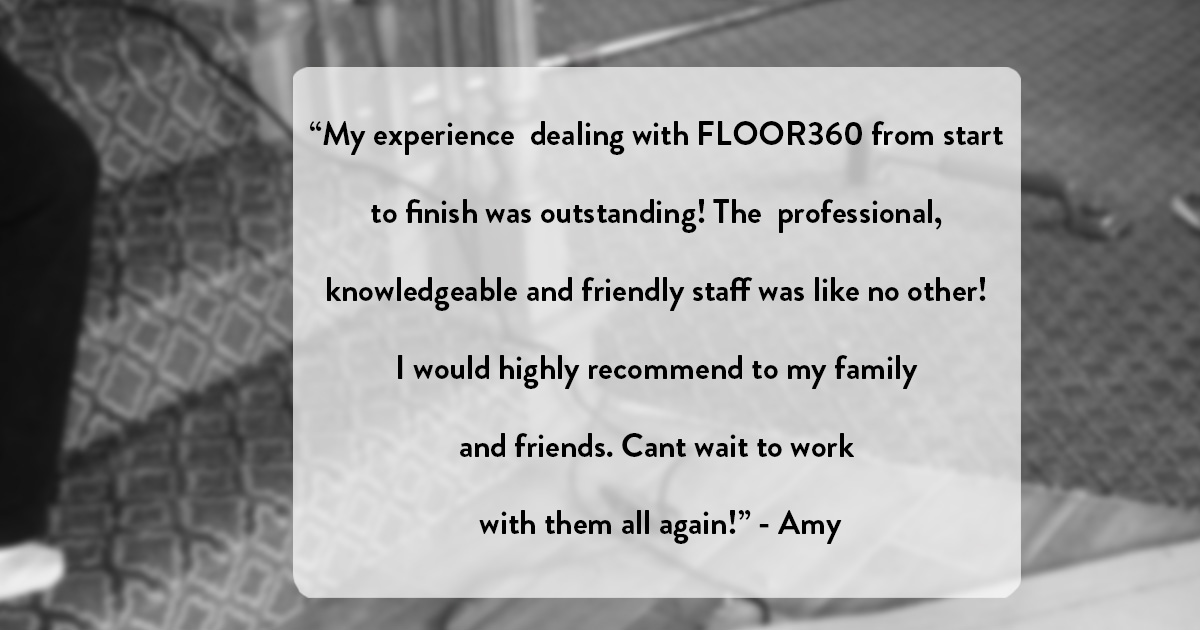 Another glowing ⭐️⭐️⭐️⭐️⭐️review for FLOOR360!