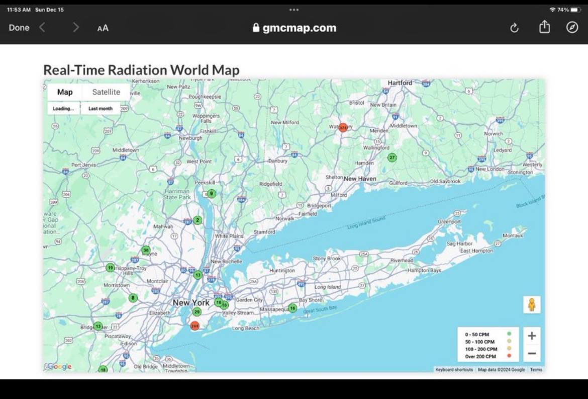 Radiation sickness in NY???

#RadiatioAlert 
#RadiationSpikes