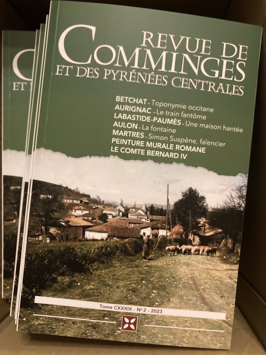 📣 Le nouveau numéro de la Revue de Comminges et des Pyrénées centrales vient de paraître. En route vers les abonnés et bientôt dans les points presse.
📖 Bonne lecture !