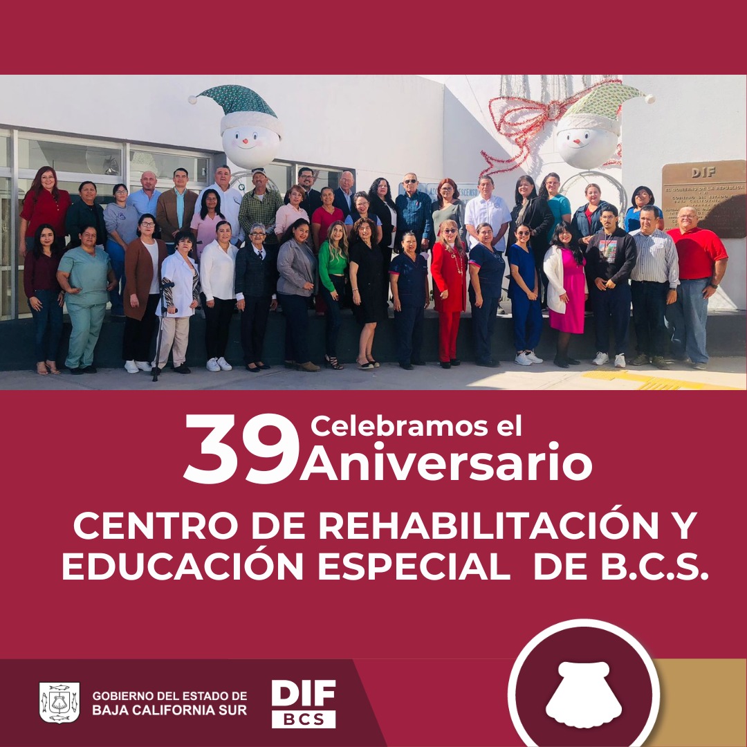 GobBCS's tweet image. 🤲🏥 El Centro de Rehabilitación y Educación Especial #CREE del @SEDIF_BCS  brinda atención a un gran número de personas de diversas comunidades. 

☝️Muchos son los años de este importante trabajo en beneficio de la sociedad sudcaliforniana.

🎉🎊 ¡Enhorabuena por su 39