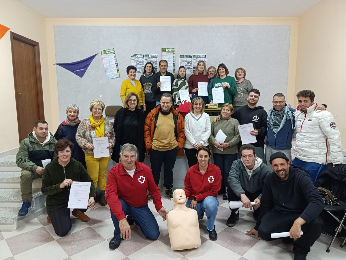 Un curso más de Primeros Auxilios superado para todos en  Campillo de Azaba😀
.
.
.
#DiputacióndeSalamanca #adecocir #CampillodeAzaba #CruzRoja