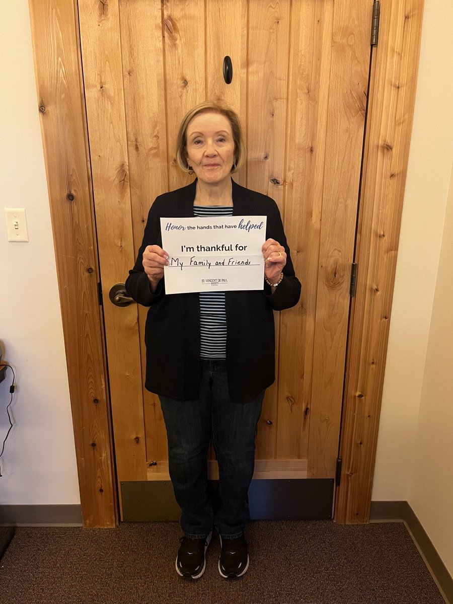 SVDPSB's tweet image. This holiday season, board member Cathy is giving back in honor of her husband, children, and a grandchildren.

Honor someone who has impacted your life by making a donation to our organization: bit.ly/41knyWG 

#SVDPSB #HandsthatHelp #Giveback