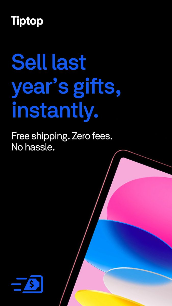 Turn your unused gifts into cash with Tiptop! Enjoy free shipping and zero fees. 🌟 #sellsmart #techdeals