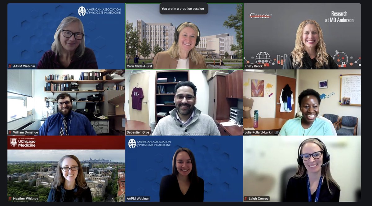 CGlideHurst's tweet image. Come join us for the @aapmHQ webinar on grant funding for #MedPhys! @kkbGoBlue @JulieLarkin305 @leigh_conroy happening at noon EST!!