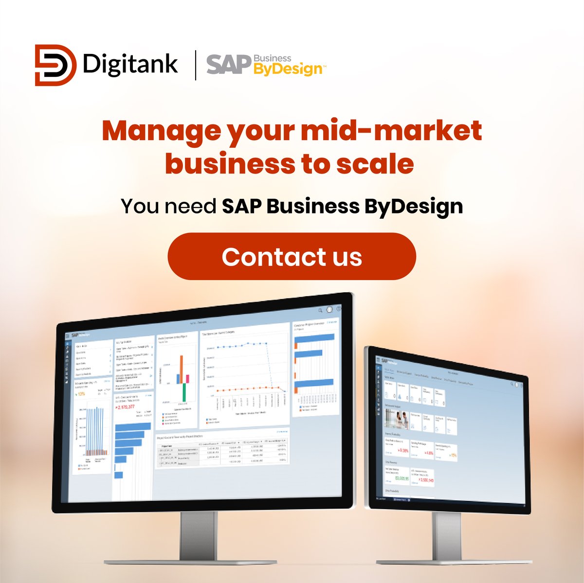 DigitankAfrica's tweet image. Meet your mid-market needs with SAP Business ByDesign, a cloud ERP to scale easily. It offers pre-built processes from finance to sales. Contact us: digitank.africa/contact-us/ 

#SAPBusinessByDesign #CloudERP #MidMarket #BusinessGrowth