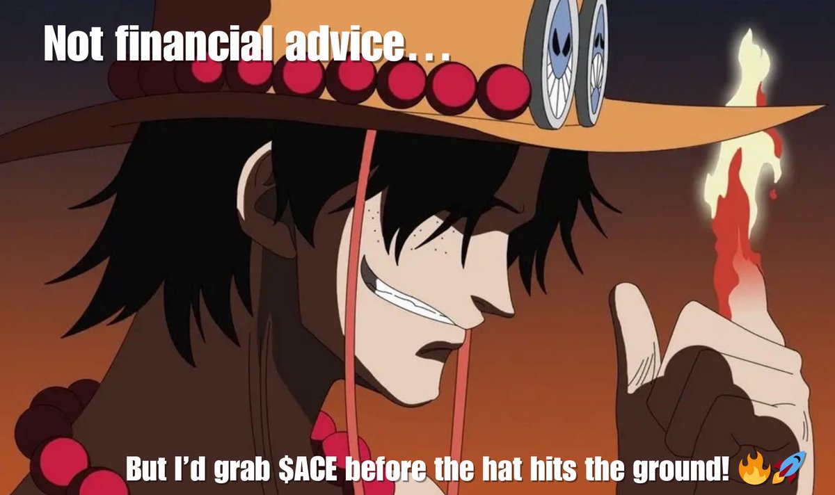 Ace_Token_'s tweet photo. 💥$ACE burns for YOU💥
#Crypto #Cryptocurrency #Blockchain #Altcoins #DeFi #HODL #CryptoCommunity #FireFist #$ACE #ACEtoken #ACEonBlockchain #ACEtoTheMoon #HoldACE #FireFistToken #$ACEArmy #$ACERevolution #OnePiece #Marineford #MemecoinArmy #CryptoMeme #MemeCoin #MemecoinArmy https://t.co/pqljYnos84