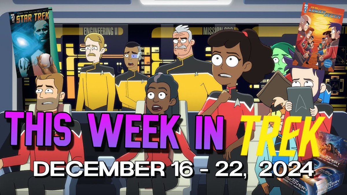 This Week in Trek: December 16 - 22, 2024:
#StarTrekLowerDecks ends this Thursday, and we’re really sad about it. BUT! We also have two new #StarTrek comics from <a href="/IDWPublishing/">IDW Publishing</a>, plus #StarTrekDiscovery Season 5 Trading Cards coming out this week!
youtu.be/1LAtUGkS9MI