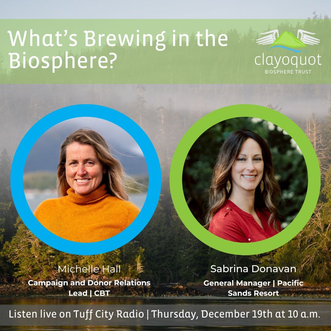 Clayoquot Biosphere (@claybiotrust) on Twitter photo 🔊🎙️Don't miss our next monthly segment on <a href="/TuffCityRadio/">tuffcityradio</a>! Tune in on Thursday, December 19th at 10 a.m. for a special episode about the Holiday Giving Catalogue, our partnership with <a href="/pacificsands/">Pacific Sands Beach Resort</a>, and the many ways you can make a difference for the region this holiday season! 🔊🎙️Don't miss our next monthly segment on <a href="/TuffCityRadio/">tuffcityradio</a>! Tune in on Thursday, December 19th at 10 a.m. for a special episode about the Holiday Giving Catalogue, our partnership with <a href="/pacificsands/">Pacific Sands Beach Resort</a>, and the many ways you can make a difference for the region this holiday season!
