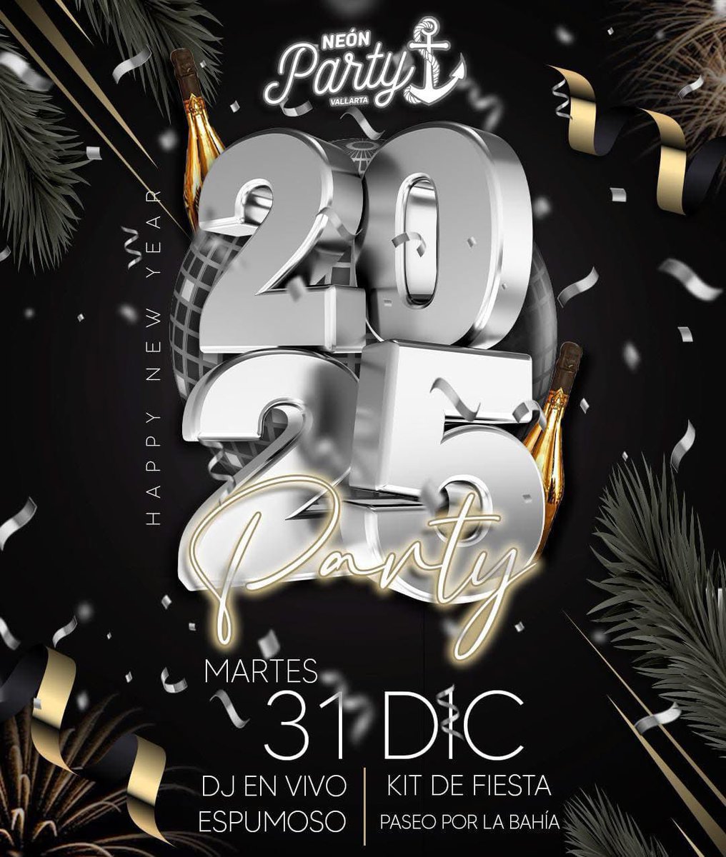 VallartaPtours's tweet photo. 2025 Party 🤩🥳🥂

¡Te invitamos a unirte a una inigualable fiesta nocturna en un recorrido por la bahía a bordo de un prestigioso catamarán!⛴

https://t.co/fFl1cKDlxl

#neonparty #2025party #PuertoVallarta #ToursPuertoVallarta #diversionasegurada #diversionenelmar 🥳 https://t.co/xJZjQWRh1L