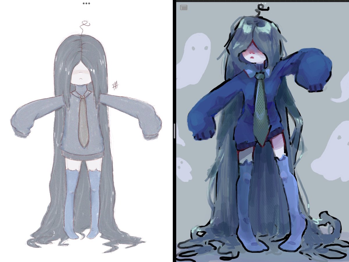 redrawing an old OC 🥺... #originalcharacter