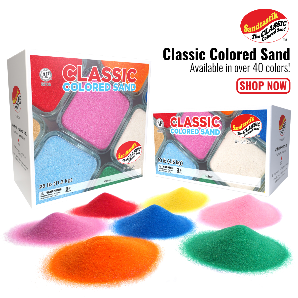 Classic Colored Sand
Available in over 40 colors!
sandtastik.com/sand/classic-c…