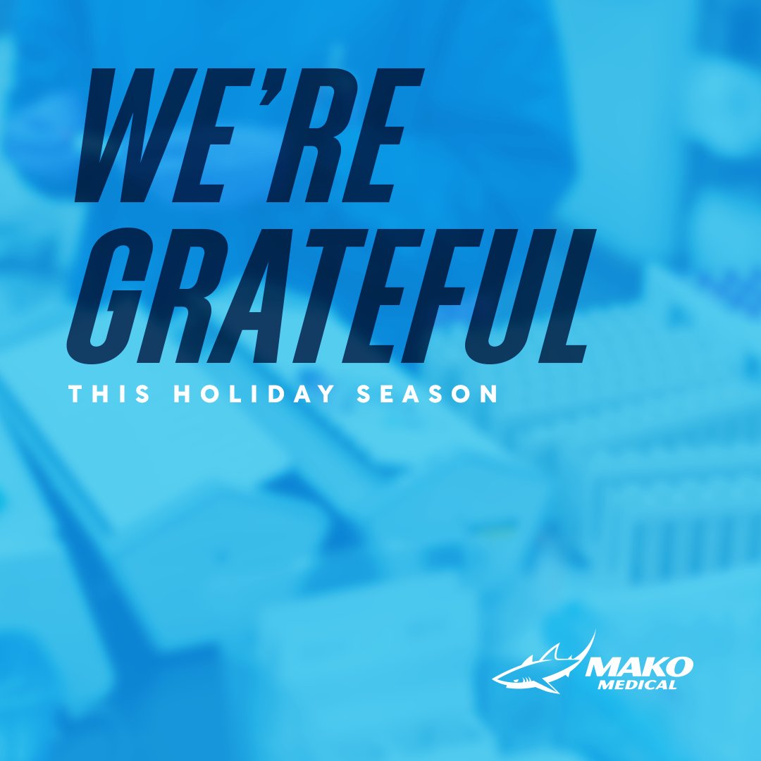 This holiday season, we’re grateful for the trust and support of our amazing team, partners, and communities. May your holidays be filled with warmth, joy, and the gift of good health! 🎁🌟 #MAKOMedicalFamily