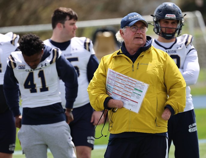 I am resigning from the OC position at Clarion University. I’d like to thank the players for a remarkable 3 seasons.  I am humbled by your effort.  I am proud of what we accomplished as an offense. Thank you to a dedicated staff of coaches and trainers.